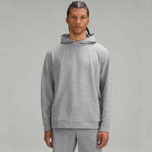 lululemon Men's Gray Textured Double-Knit Cotton Hoodie